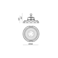 High Bay LED ANICA 200W 4000K IP65 120° Kobi Pro