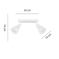 Zestaw reflektorów spot Malta biały 2xE14