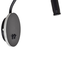 Milagro - Lampka nocna BASE 8W+2W BLACK