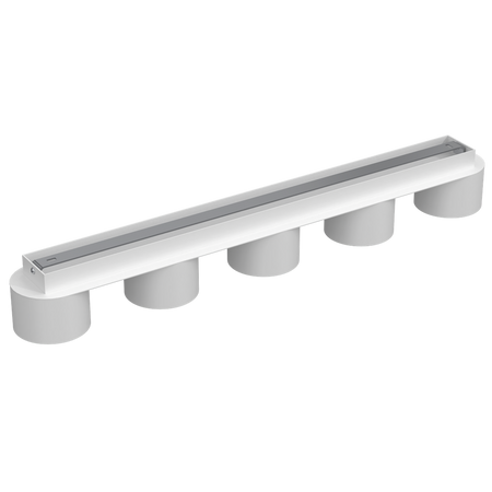 Milagro - Lampa sufitowa DIXIE White  5xGX53