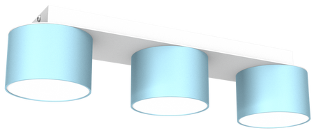 Milagro - Lampa sufitowa DIXIE Blue/White 3xGX53