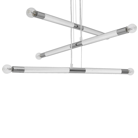 Milagro - Lampa wisząca BASTONE WHITE / CHROME 6xE14