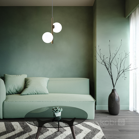 Lampa wisząca GLOBE ELEGANCE GOLD S2 2xG9 Kobi Design