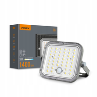Naświetlacz Solarny LED z Czujnikiem Ruchu VL-FSO4-205-S 1400 Lumenów 5000K