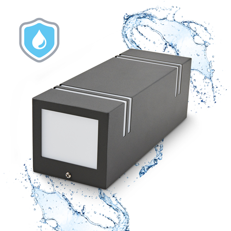 Kinkiet ogrodowy QUAZAR 7 2xGU10 IP44 czarny Kobi