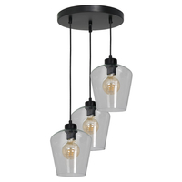 Milagro - Lampa wisząca SANTIAGO CLEAR 3xE27