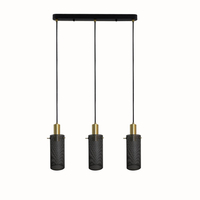 Lampa wisząca Tirana 3 czarna 3xE27