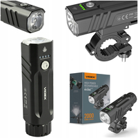 Latarka lampka rowerowa LED Videx 20W 2000lm 5000K IP68 USB + uchwyt