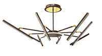 LAMPA DEKORACYJNA SUFIT 38W +  PILOT - BRĄZ - ZŁOTO DL-F07 FARO