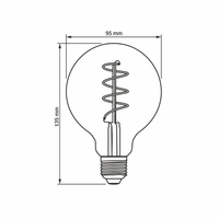Żarówka LED Filament 4W 100lm 1800K E27 ciepła