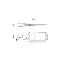 Oprawa drogowa LED VESPA PRO 40W 4000K IP66 Kobi Pro