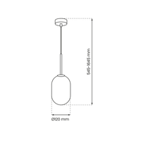 Milagro - Lampa wisząca ALIAS BLACK 1xG9 fi 120