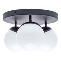 Milagro - Lampa sufitowa SFERA BLACK 3xE14