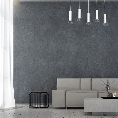 Milagro - Lampa Wisząca DANTE SILVER 5x mini GU10