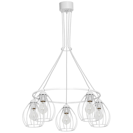 Milagro - Lampa Wisząca DON WHITE 5xE27