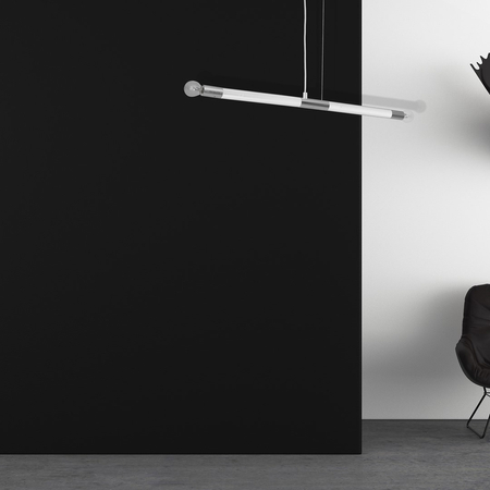 Milagro - Lampa wisząca BASTONE WHITE / CHROME 2xE14
