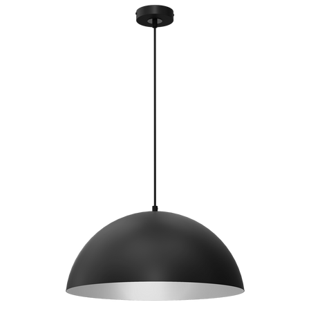 Milagro - Lampa wisząca BETA BLACK/WHITE 1xE27 45cm