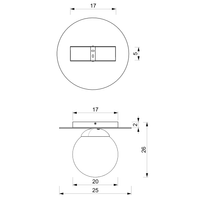 Milagro - Lampa sufitowa PLATO 1xE14