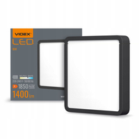 Oprawa Oświetleniowa LED Sufitowa Natynkowa Videx 18 W czarny 1400 Lumenów VLE-DLSS-184B