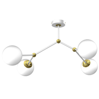 Milagro - Lampa sufitowa JOY WHITE / GOLD 4xE14