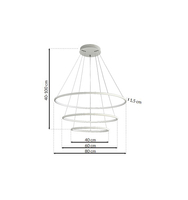 Milagro - LAMPA WISZĄCA ORION WHITE 99W LED