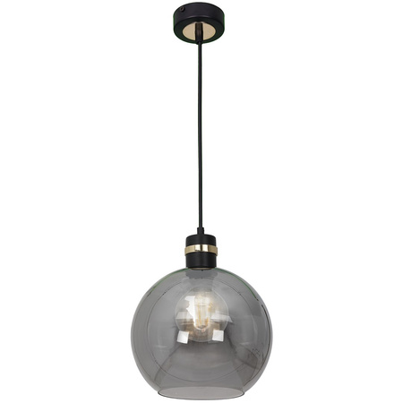 Milagro - Lampa wisząca OMEGA BLACK/GOLD 1xE27