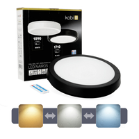 Plafon z czujnikiem ruchu LED NAIROS G2 18W 3CCT LX IP65 czarny Kobi Premium