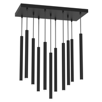 Milagro - Lampa wisząca MONZA BLACK 11xG9 max 8W LED