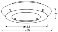 Candellux - Merle Lampa Sufitowa Plafon 50 24W Led 3000K Biały