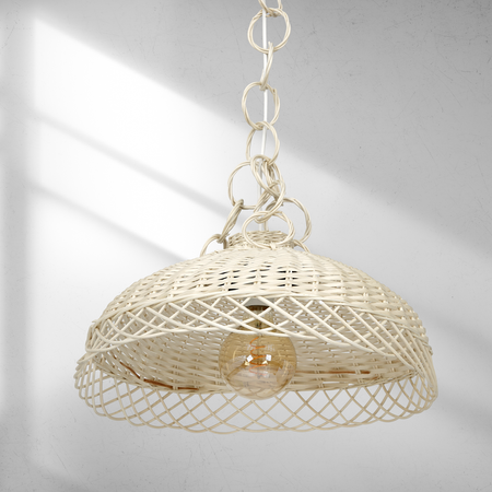 Milagro - Lampa wisząca VIMINI WHITE 1xE27