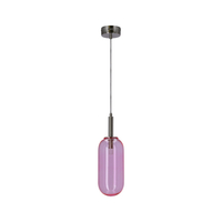 LAMPA WISZĄCA FIUGGI 1 RÓŻOWY