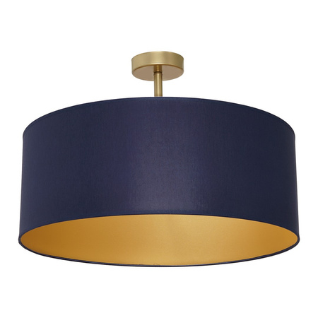 Milagro - Lampa sufitowa BEN NAVY BLUE/GOLD 3xE27