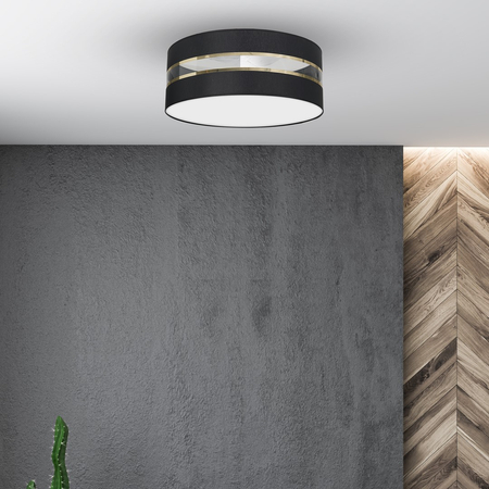 Milagro - Lampa Sufitowa ULTIMO BLACK 3xE27 Ø50cm