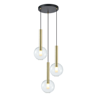 Milagro - Lampa wisząca NIKO GOLD 3xG9