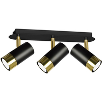 Milagro - Lampa sufitowa DANI BLACK/GOLD 3xGU10