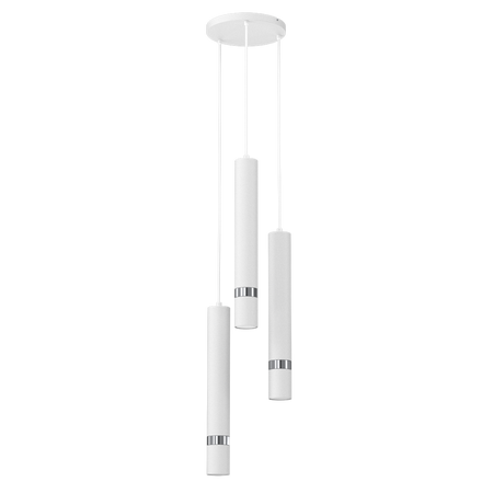 Milagro - Lampa wisząca JOKER WHITE/CHROME 3xGU10