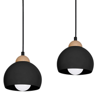 Milagro - Lampa wisząca DAMA BLACK 3xE27