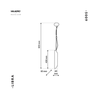 Milagro - Lampa Wisząca LIBRA 1xE14