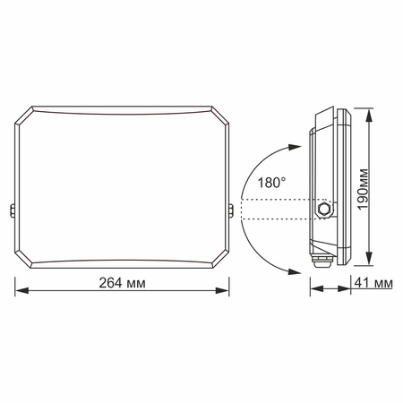 LED Naświetlacz VIDEX-FLOOD-LED-F3-100W-5K