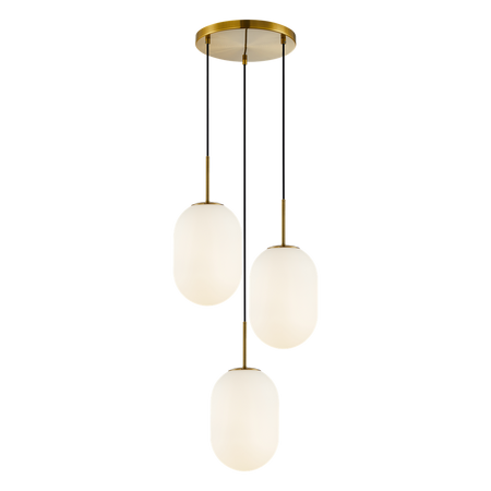 Milagro - Lampa wisząca ALIAS GOLD 3xE14 koło