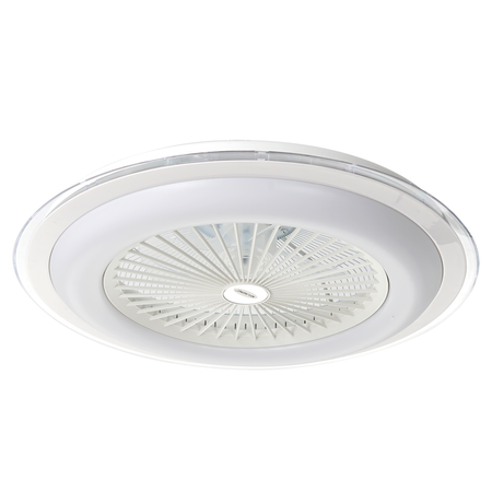 Milagro - Plafoniera LED ZONDA WHITE 48W z wentylatorem