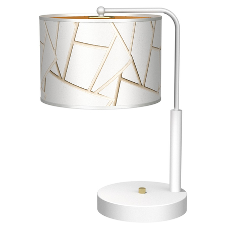 Milagro - Lampka nocna ZIGGY WHITE White/Gold 1xE27