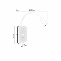 Lampka nocna BASE 8W+2W WHITE