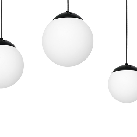 Milagro - Lampa wisząca LIMA BLACK 3xE14