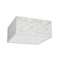 Milagro - Lampa sufitowa SENSO White/Gold kwadrat 2xE27