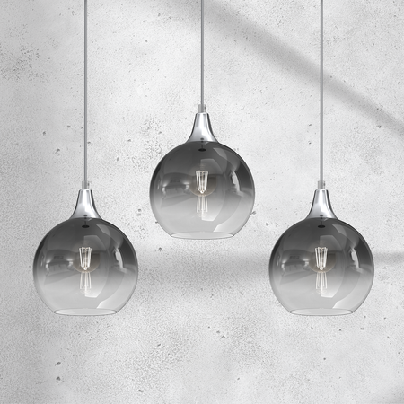 Lampa wisząca MONTE SILVER 3xE27