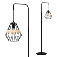 Lampa stojąca CLIFF BLACK 1xE27