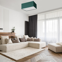 Milagro - Lampa sufitowa VERDE GREEN kwadrat 2xE27