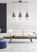 Candellux - Celia Lampa Wisząca 3X60W E27 Srebrny