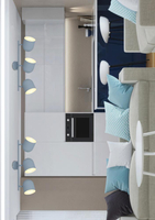 AZURO LAMPA SUFITOWA LISTWA 3X40W E27 SZARY MAT